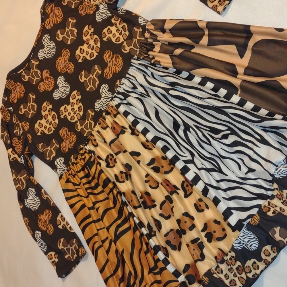 Super Soft Flowy Animal Print Boutique Dress - Picture 3 of 4